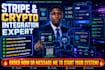 integrate stripe API stablecoin checkout and crypto systems