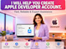 help to setup your apple developer account