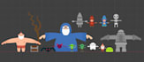 create lowpoly 3d characters
