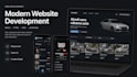 do custom website development with react, HTML and js