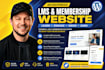 build lms educational website, online course, membership website using learndash