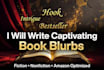 write a captivating book blurb and amazon book description