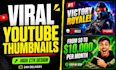 design high CTR youtube thumbnails