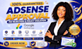 fix google adsense rejection and policy violation and  approval professional