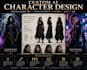 create detailed ai character sheet and character design