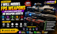 model fps weapons sci fi guns and game ready 3d weapon assets