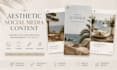 create aesthetic social media content