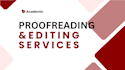 proofread and edit your essays