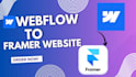 webflow website design framer website design and figma to framer conversion