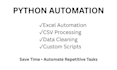 automate excel and CSV tasks using python