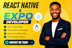 develop professional ios and android mobile apps using react native expo