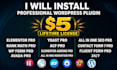 install elementor pro, rank math, acf, yoast, crocoblock, wpform, gravity form