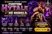 create hytale 3d models minecraft blockbench hytale server plugin logo design