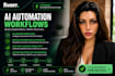 build automations and ai workflows using n8n and langchain