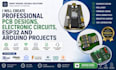 create professional pcb designs, electronic circuits, esp32 and arduino projects