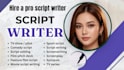 be your professional youtube scriptwriter for engaging video script writing