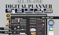 create etsy digital planner 2026 printable planner hyperlinked, editable planner