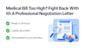 write a professional medical bill negotiation letter