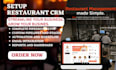 setup restaurant crm lightspeed toast pos opentable square clover cafe website