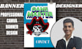 design professional canva banner