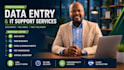 do accurate data entry, excel, web research,