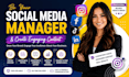 be your social media manager and create engaging content