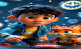 create 3d pixar style ai cartoon magic animation video