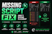 fix missing scripts and clean broken unity scenes