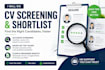 screen cvs and shortlist the best candidates for your job