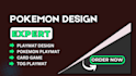 design custom playmat and pokemon card