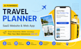 create ai powered travel planner web application, video map show
