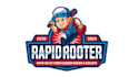 design mascot cartoon rapid rooter logo