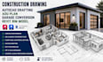 construction drawing autocad drafting adu plan garage conversion revit bim model