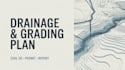 create stormwater drainage and grading plans in civil 3d