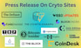 do crypto promotion by crypto press release on top crypto sites