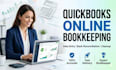quickbooks online data entry, bookkeeping and bank reconciliation