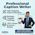 write professional social media captions and engaging posts