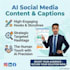 write professional social media captions boosted by ai