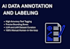 be your expert ai data annotator and manager for model training