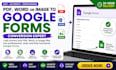 convert PDF, word or image to google forms