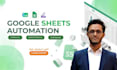 build google sheets automation, formulas, dropdowns, tracker