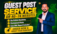 publish guest post on high da DR website with dofollow backlink