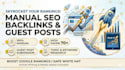 build manual high da SEO backlinks for google top ranking