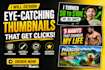 make high CTR youtube thumbnails that stand out