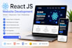 a responsive react js website and web application