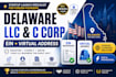 register delaware llc or c corp with ein and virtual address for startups