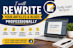 rewrite your content professionally and manually