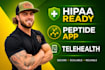 build hipaa ready peptide therapy mobile application
