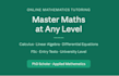 help you master mathematics at any level online