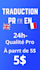 traduction documents anglais vers francais 24h